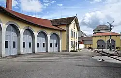 The restored Lokremise, showing both engine sheds