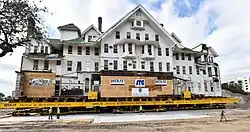 Belleview-Biltmore Hotel being moved 230 feet on 21 December 2016 in Belleair, Florida.