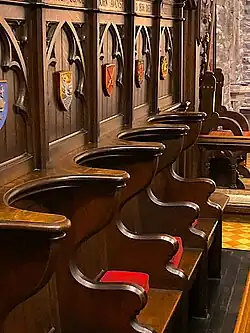 Choir stalls at the Church of the Good Shepherd (Rosemont, Pennsylvania)