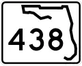 State Road 438 marker