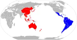Location of Forum of East Asia-Latin America Cooperation