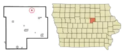 Location of Stout, Iowa