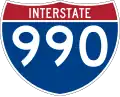 Interstate 990 marker