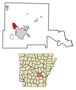 Location in Jefferson County and Arkansas