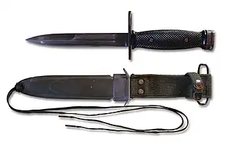 M7 Bayonet and M8A1 Sheath used with the M16 rifle