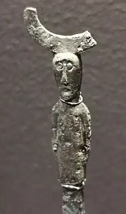 Figurine believed to be a representation of Odin found at the Uppåkra temple