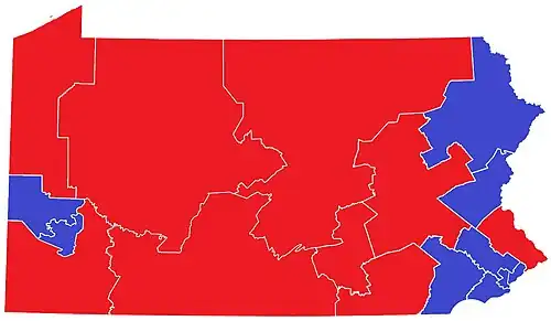 2018/20 Pennsylvania United States House of Representatives election by Congressional District