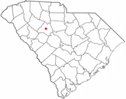 Location of Newberry, South Carolina