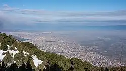 View of the city from above
