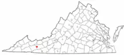 Location in the Commonwealth of Virginia